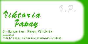 viktoria papay business card